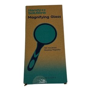 Handy Solutions Magnifying Glass 10X Handheld
Reading Magnifier